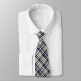 Navy, Skifferblå, Khaki... & Vit Klassisk Plaid Slips