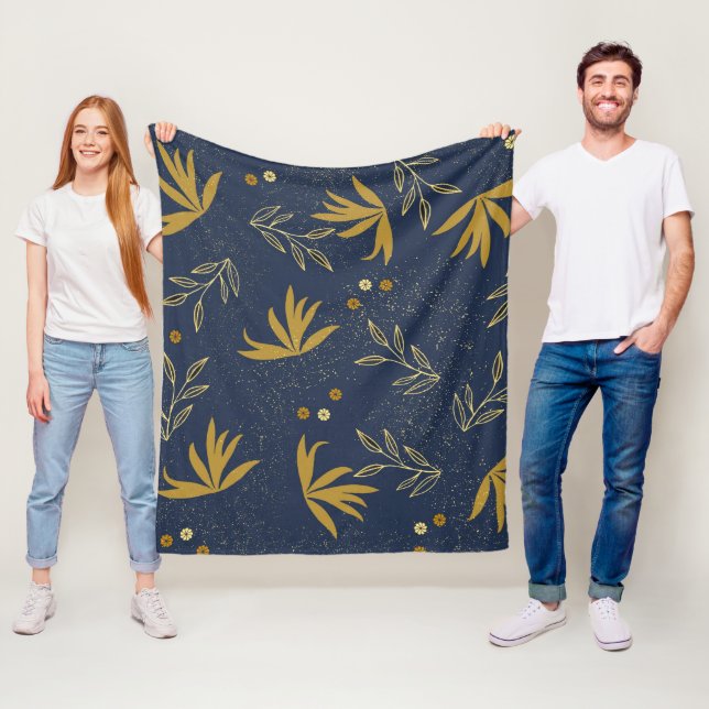 Navy Spray Fleecefilt (På plats)