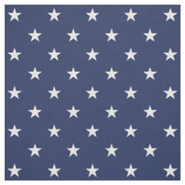 Navy Stars Fabric Tyg