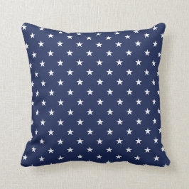 Navy Stars Pillow Kudde