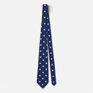 Navy Stars Tie Slips