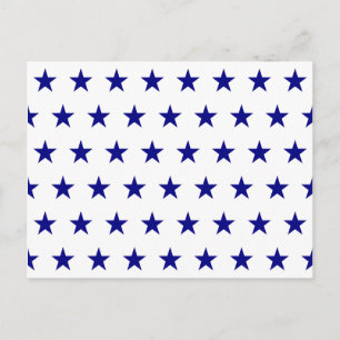 Navy Stjärnmönster Vykort