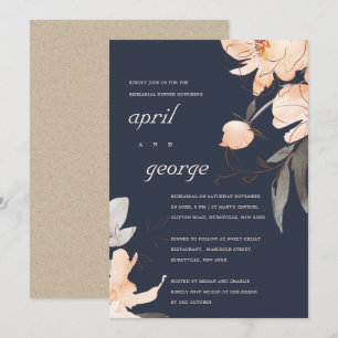 NAVY TERRACOTTA RED BLOMMIGT REHEARSAL DINNER INBJ TACK KORT