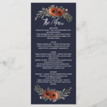 Navy Terrakotta Boho Blommig