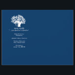 Navy Tree of Life Bar Mitzvah-program<br><div class="desc">.</div>