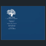 Navy Tree of Life Bar Mitzvah-program<br><div class="desc">.</div>