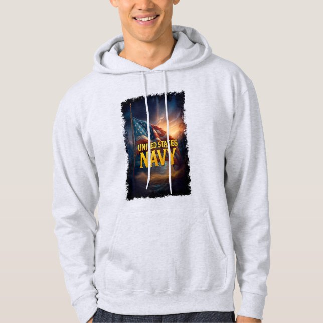 Navy - USN - Veteran Hoodie (Framsida)