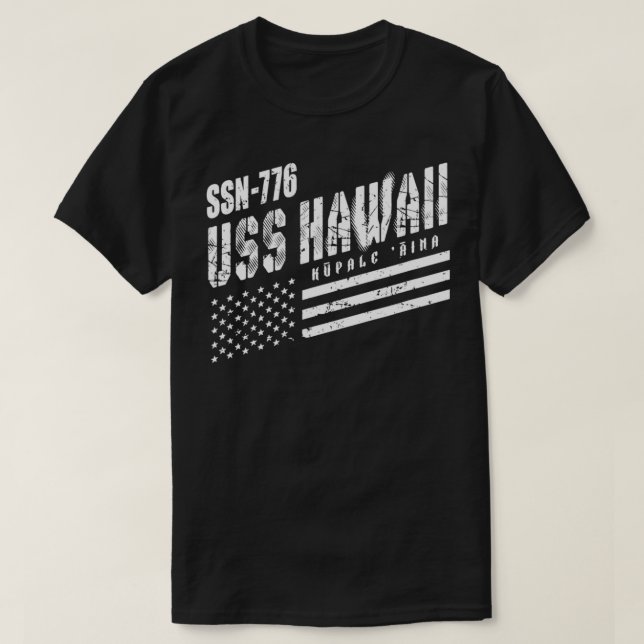 Navy USS Hawaii SSN 776 US Submarine Submariner Ve T Shirt (Design framsida)