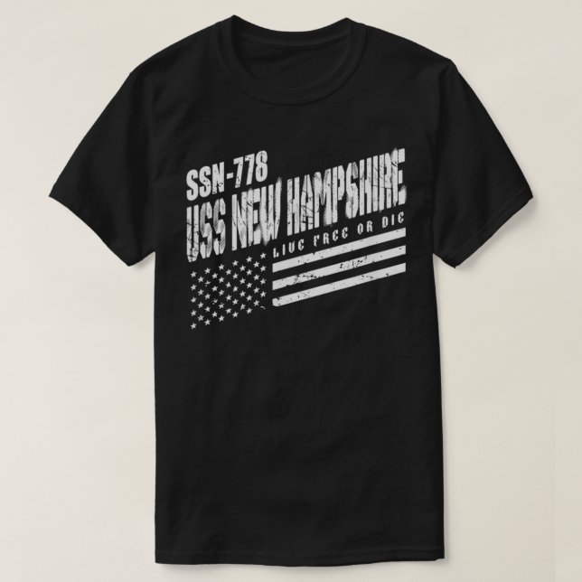 Navy USS New Hampshire SSN 778 US Subsea Submar T Shirt (Design framsida)