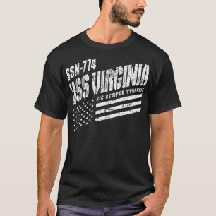 Navy USS Virginia SSN 774 US Submarine Submariner T Shirt