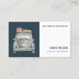 NAVY VATTENFÄRGSTJÄNST FÖR KASB-DRIVRUTINER I TAXI VISITKORT