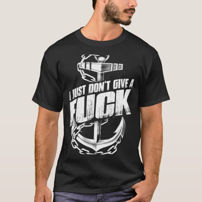 Navy Veteran T Shirt (Framsida)