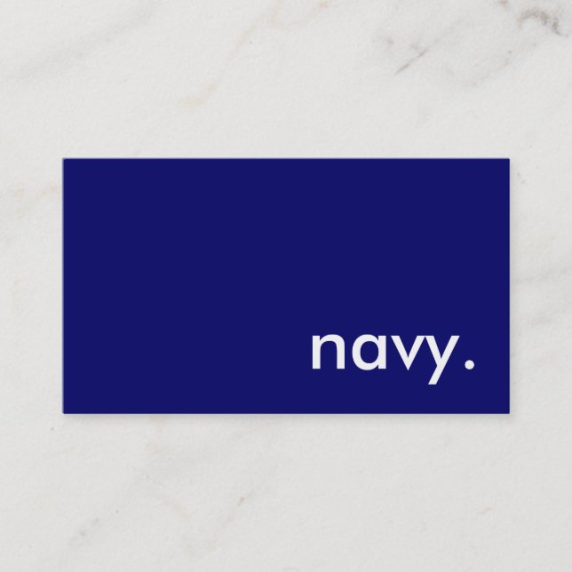 navy. visitkort (Framsida)