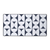 Navy & Vit Retro Arkivdatorunderlägg | Modernt Kon