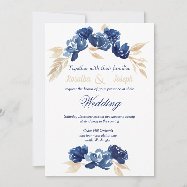 Navy Wedding by the Pigeon Letters, quinceanera (Framsida)