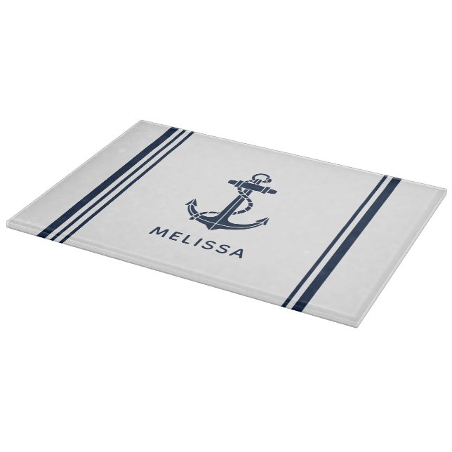 Navyblå Båtankare Nautilus Personlig (Hörn)