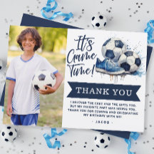 Navyblå Fotbollskidder Vattenfärg Foto