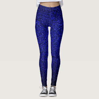 Navyblå Glitter Leggings