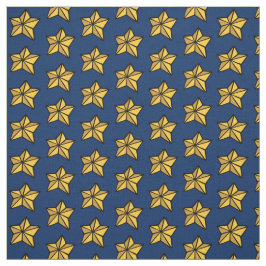 Navyblå gul nautisk stjärnfabrik måttbeställning tyg