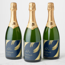 Navyblå guld chic elegant champagne