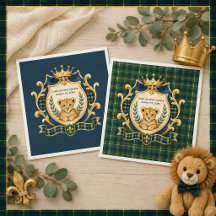 Navyblå Little Prince Baby Shower |