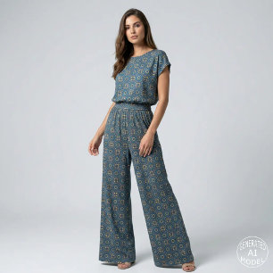 Navyblå Mustardgul Marockansk Mozaikplatta Boho Tyg