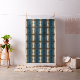 Navyblå och guld Modern Boho Sömlös Mönsterduk Tyg