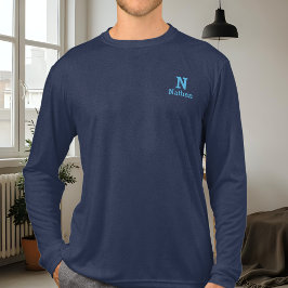 navyblå och himmelblå personlig t shirt
