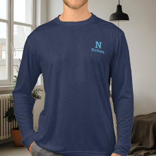 navyblå och himmelblå personlig t shirt