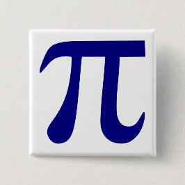 Navyblå Pi-symbol Knapp