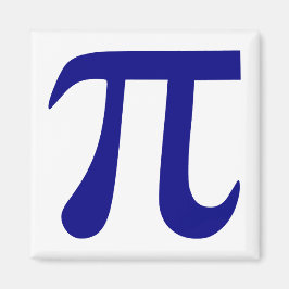 Navyblå Pi-symbol Magnet