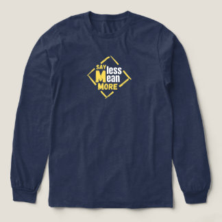 Navyblå T-Shirt Med Hela Ärmar