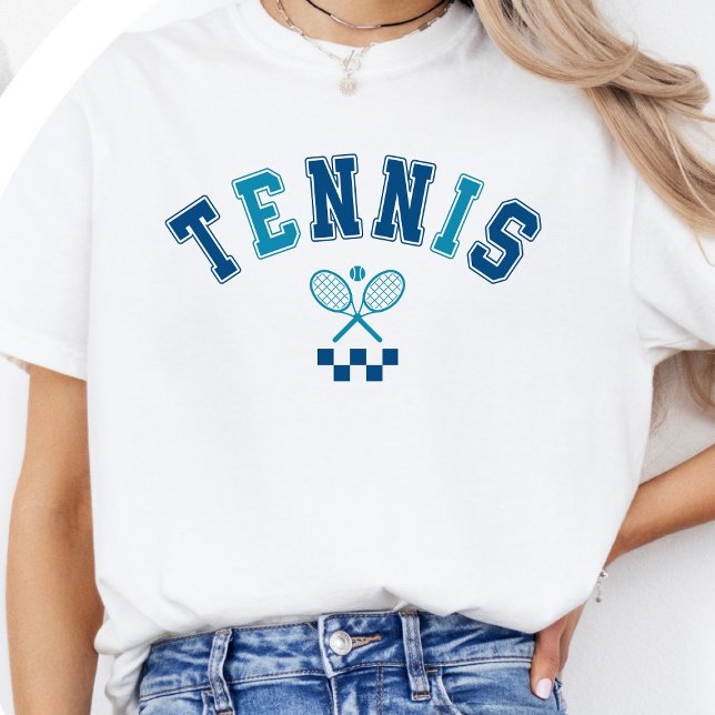 Navyblå Tennis Minimalist T Shirt (Skapare uppladdad)