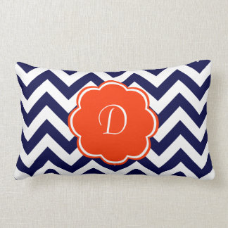 Navyblå Tjechov Monogram Lumbarkudde