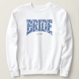 Navyblå Toile BRUD Förlovningsfirande Sista Festen T Shirt