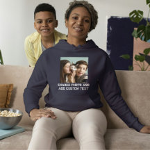 Navyblå Vit Katt Mamma Familj Anpassad Husdjursfot