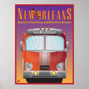 N'awlins Destinerad-Affisch Poster