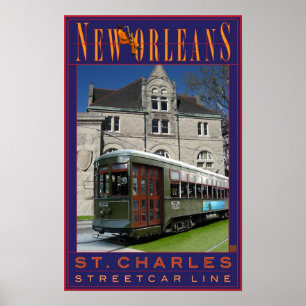 N'awlins Streetcar-Tryck Poster