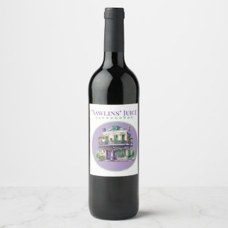 Nawlins vinetikett vinflaska etikett