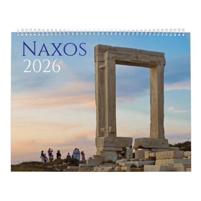 Naxos 2026 Greklands ökalender Kalender (Omslag)