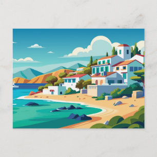 Naxos Greece Beach Travel Vykort
