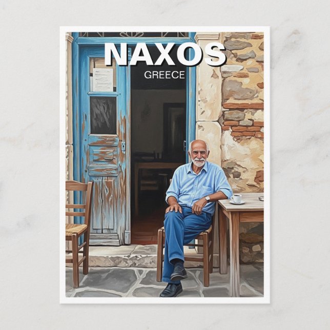 Naxos Greece Islands Travel Vykort (Framsida)