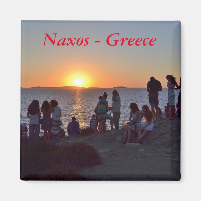 Naxos Greece - Sunset Magnet (Framsidan)