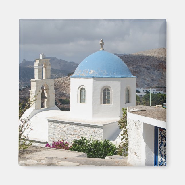 Naxos Greek Church Architecture Magnet (Framsidan)