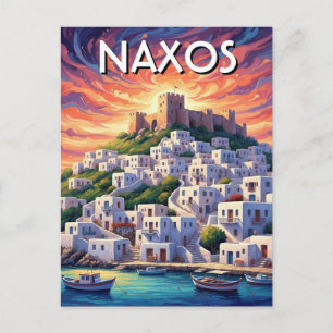 Naxos Grekiska öar Resa Vykort