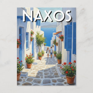 Naxos Grekiska Öar Resa Vykort