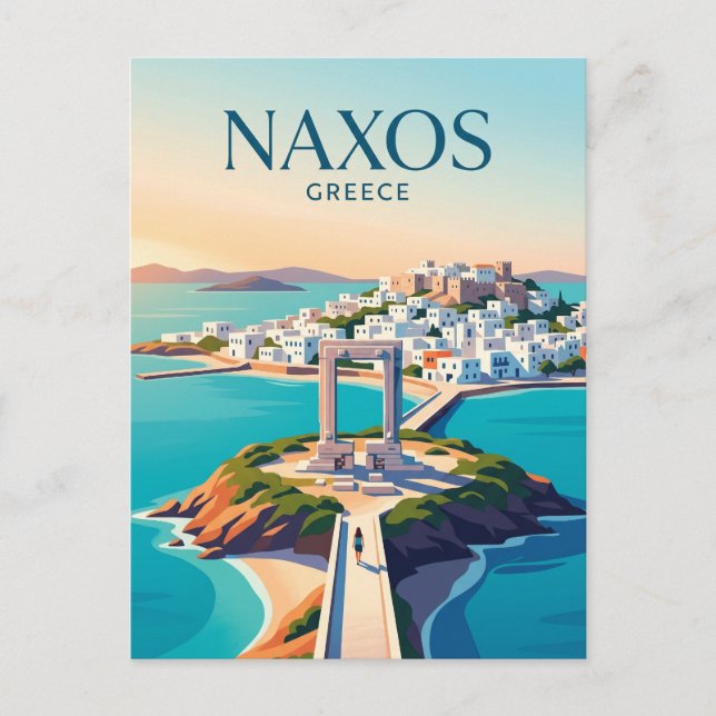 Naxos Grekland Vykort (Framsida)