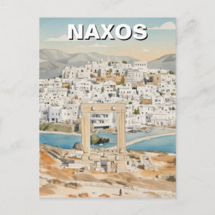 Naxos Grekland vykort