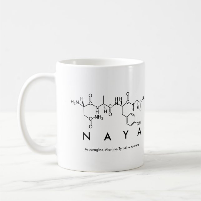 Naya peptide namn mugg (Vänster)