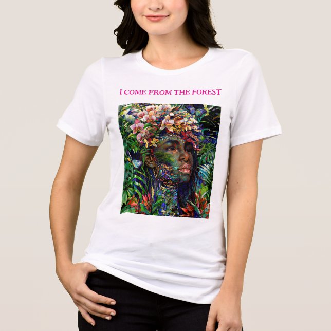 “Nayari” - Djungel Mirage - Kvinnor I Amazonas   T Shirt (Framsida)